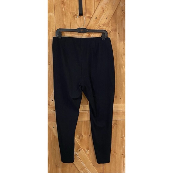 J Jill Ponte Pants Black Pull On Stretch Knit Petite MP LP Fit Cropped Trousers - Picture 2 of 8